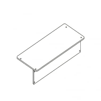 Столешница двухместная АЛц.С2ДК-22/0,4_0
