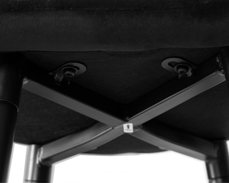 Стул полубарный DOBRIN OLIVIA (черные матовые ножки, черный велюр (108-77))_7