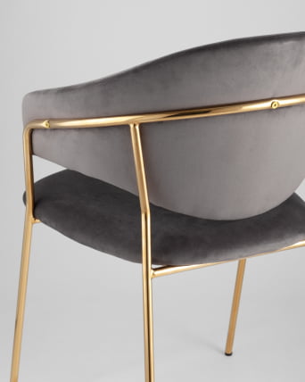 Стул мягкий Эвита Серый_6