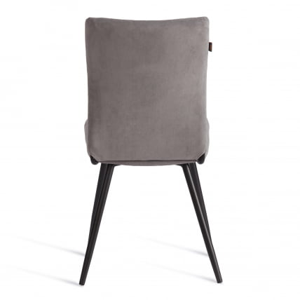 Стул обеденный Monte Carlo TREND, велюр, серый/черный, 29, 49х51х93 см_3