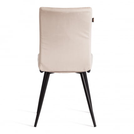 Стул обеденный Monte Carlo TREND, велюр, бежевый/черный, 7, 49х51х93 см_3