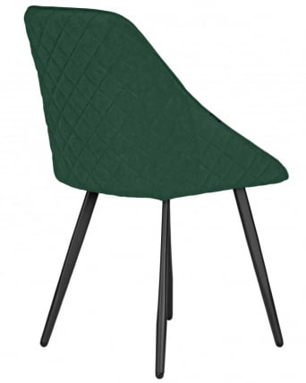 Стул обеденный DOBRIN STELLA (ЭМАЛЬ ЧЕРНЫЙ МУАР велюр Catania Izumrud)_4