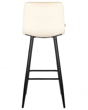 Стул барный DOBRIN NICOLE (черные матовые ножки, кремовый велюр (108-113))_4