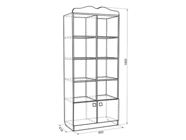 Кровать Фэнтези MDF-07 Белый рамух_1