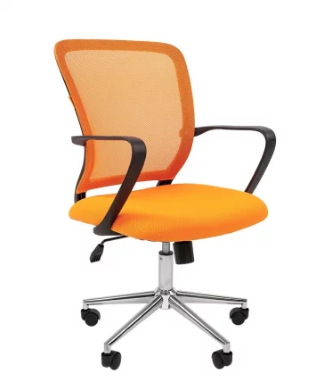 Кресло для оператора Chairman 698 chrome TW Оранжевое_0