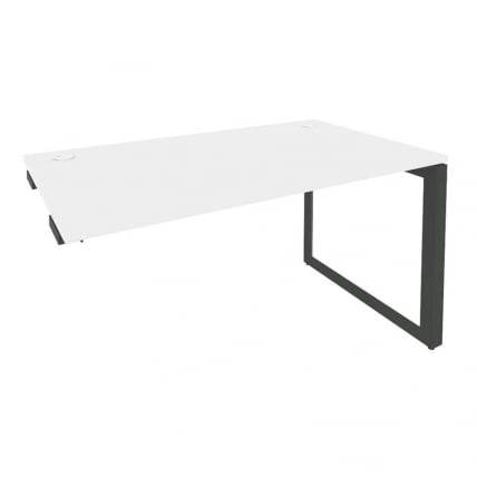 Стол-приставка на О-образном м/к к опорным элементам ONIX O.MO-SPR-3.8 Белый Бриллиант/Антрацит_0
