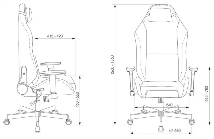 Геймерское кресло KNIGHT EXPLORE B_19