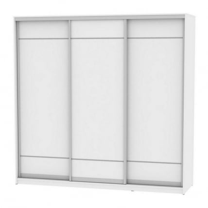 Шкаф-купе B-230х235х60-3(Белый-D7D7D7)_0