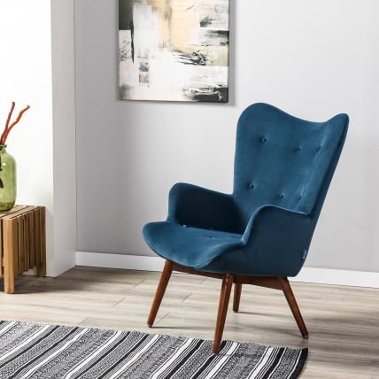 Кресло Хайбэк синий/т.орех_10