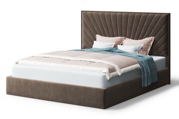 Кровать Леона, 2000кс1600 мм, коричневый / 2000x1600_0