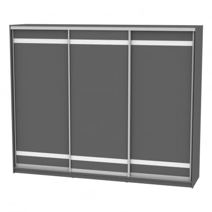 Шкаф-купе B-220х270х60-2(Графит-D9D9D9)_0