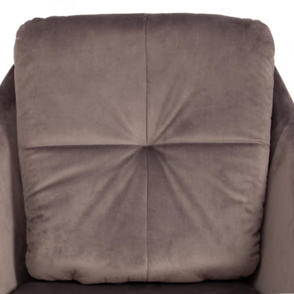 Кресло STAR (mod. CY-1919) вельвет/металл, 68 х 60 х 88 см , серый (HLR 24)/черный_6