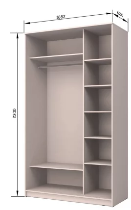 Шкаф-купе Хит-23-17-55 Ясень шимо темный_2