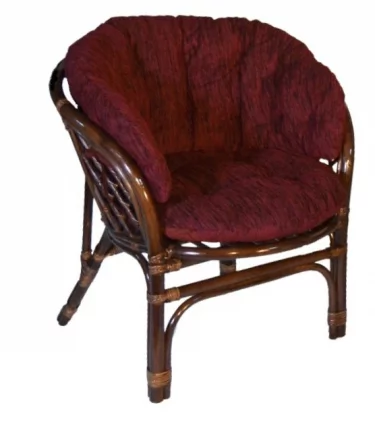 Кресло Багама, подушки коричневые или светлые полные Bahama5 молочный шоколад_1