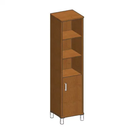 Стеллаж с дверью ДСП В431.2 L Орех Даллас_0