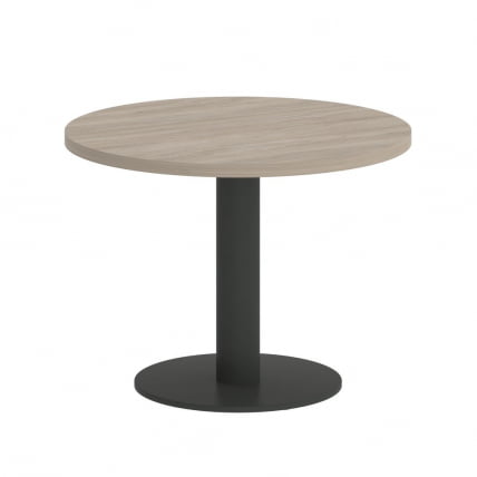 Стол журнальный круглый HOME OFFICE VR.SP-5-60.1G Дуб Аттик/Антрацит металл_0