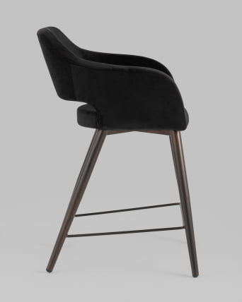 Стул полубарный Саймон ПЛ велюр Черный_2