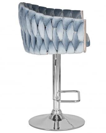 Стул барный DOBRIN MARCEL Пудрово-голубой велюр MJ9-74_2
