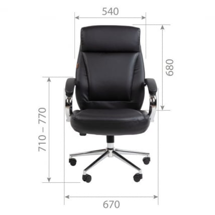 Кресло руководителя Chairman 794 экокожа Коричневый_4