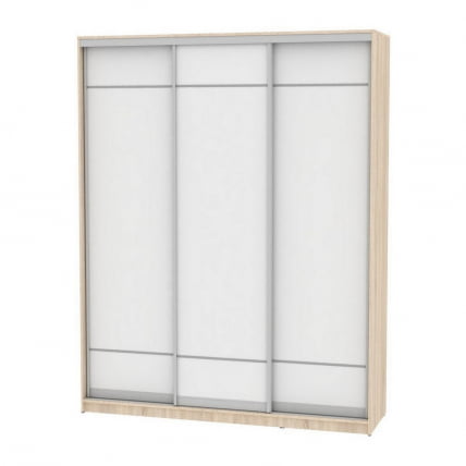 Шкаф-купе B-220х180х60-1(ДСС-Белый-D7D7D7)_0