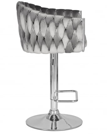 Стул барный DOBRIN MARCEL Серый велюр MJ9-75_2