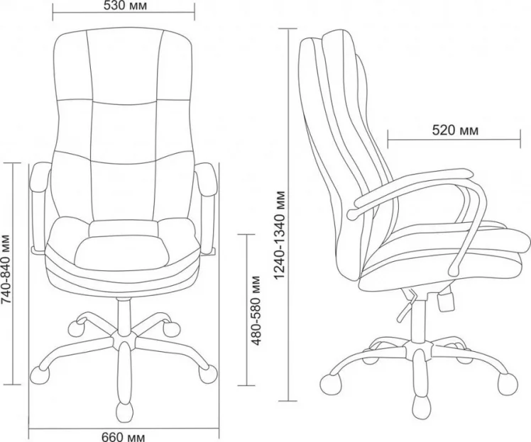 Кресло для руководителя AV 123 Слоновая кость на дереве_1