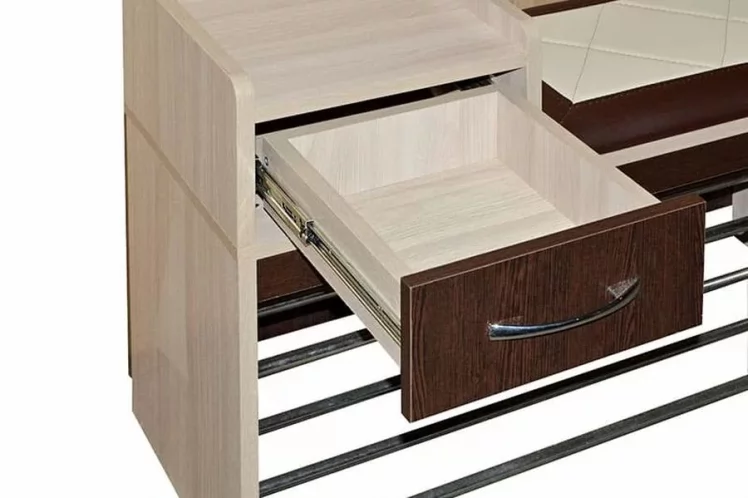 Тумба Ольга 5 Ясень шимо светлый Венге_3