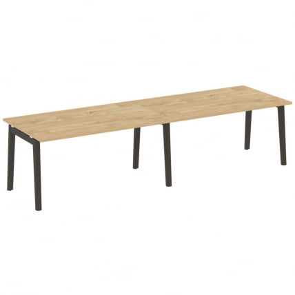 Стол переговорный (2 столешницы) ONIX WOOD OW.PRG-2.4 Тиквуд Светлый/Темный_0
