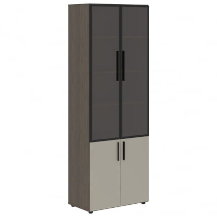 Шкаф комбинированный VELION VHCS 80.2 Аметист Дуб Сильвер_0