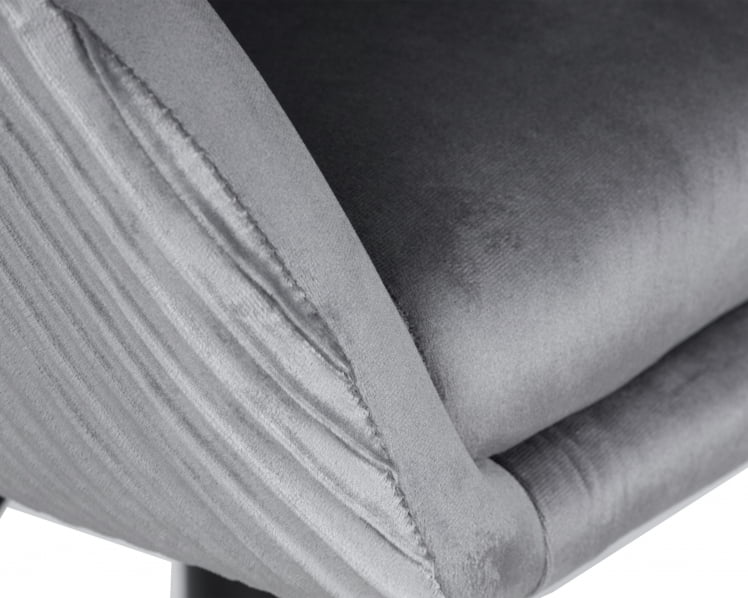 Кресло дизайнерское ДОБРИН ЕДИСОН БЛАCК (серый велюр (1922-19)) / DOBRIN EDISON BLACK_6