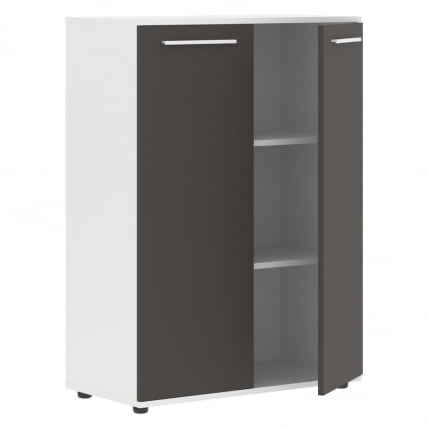 Шкаф с глухими средними дверьми EDIS EMCS 85.1 Мокко Белый Белый_1