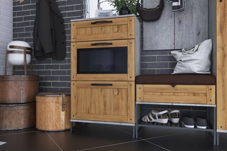 Комплект мебели для прихожей Сидней ЛД №1 Метрополитан Коричневый_1