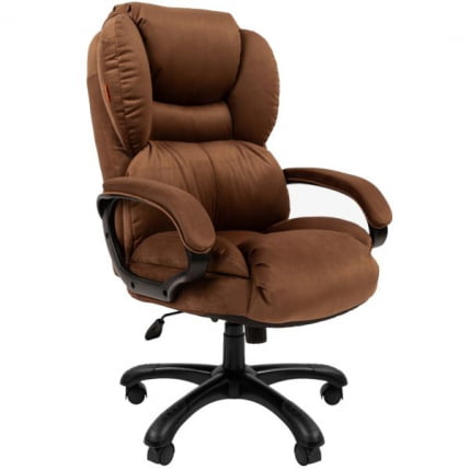 Кресло руководителя CHAIRMAN 434 HOME велюр Коричневый_0