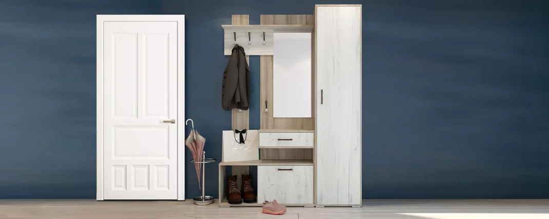 Прихожая Смарт 2 со шкафом Дуб Кантерберри Дуб Сонома_0