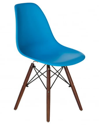 Стул обеденный LMZL-PP623 ножки темный бук Голубой_1