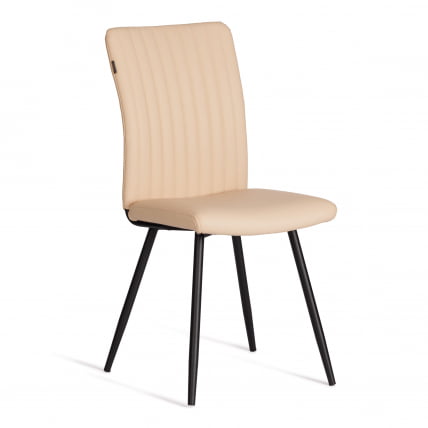 Стул обеденный Monte Carlo TREND, экокожа, бежевая, 49х51х93 см_0