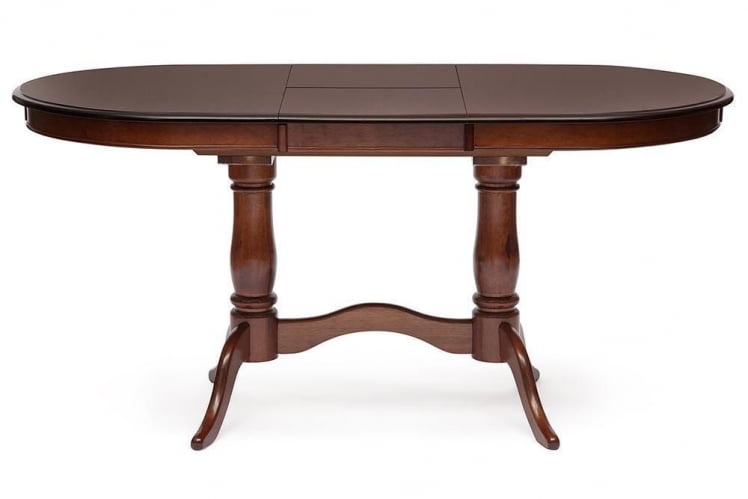 Стол раскладной Eva (EV-T4EX) дерево гевея/мдф, 120+39х80х75см, MAF Brown_0