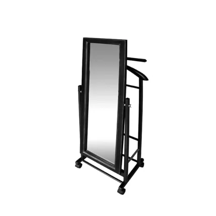 Вешалка костюмная с зеркалом на колесах В 24Н Венге_0