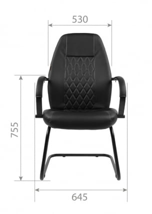 Кресло для посетителя CHAIRMAN 950V LT Черный_4