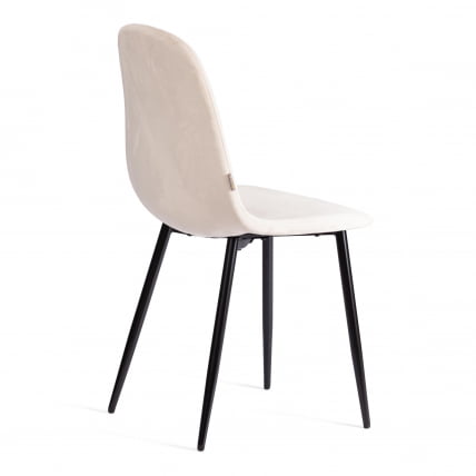 Стул BREEZE (mod. JSC-58) Велюр/металл , 44 х 53 х 86 см, beige (бежевый) HLR2 / черный_2