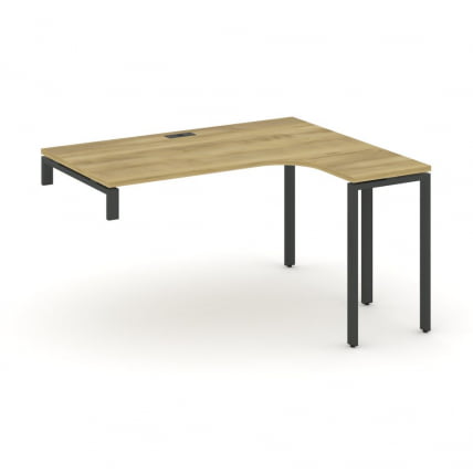 Стол-надставка на опорную тумбу (правый) CONCEPT CN.OSAN-004(R) Дуб Винченцо Антрацит_0