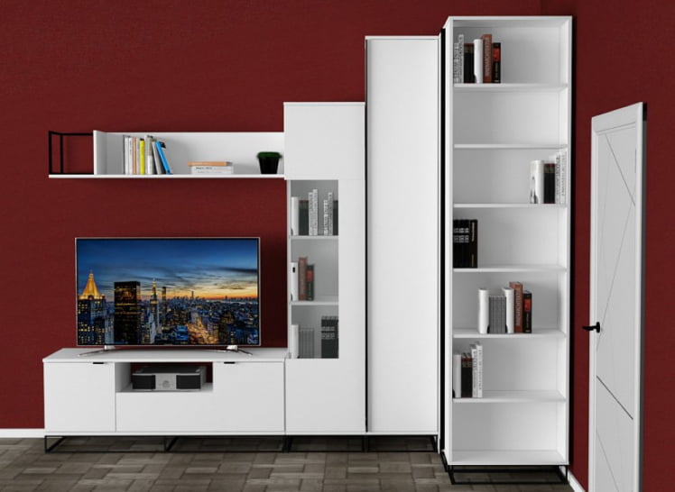 Полка навесная City большая белый_10