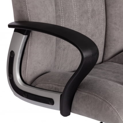 Кресло OXFORD хром флок , серый, 29_6