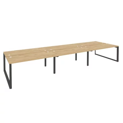 Рабочая станция на О-образном м/к ONIX O.MO-D.RS-6.4.7 Тиквуд Светлый/Антрацит_0