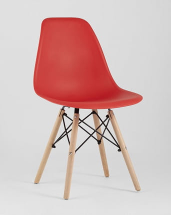 Стул Еамес Стиле ДСВ красный (разборный каркас) / Eames Style DSW_1
