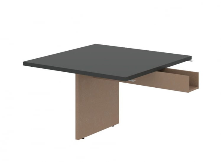 Стол для заседаний приставной VELION VFCT 1212.1 Яшма черный Кобра_0