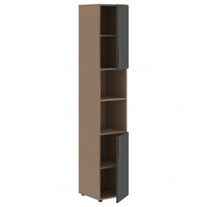 Шкаф-колонка с глухими малыми дверьми (правый) VELION VHCS 40.4 R Яшма черный Кобра_1