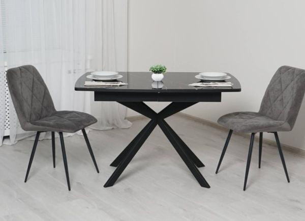 Обеденный стол Орфей 46 (03) Мрамор черный_8