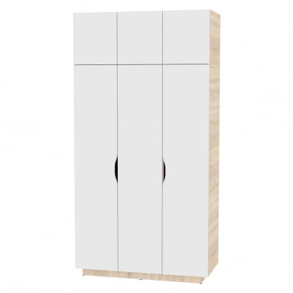 Шкаф распашный Аврора(H23)2322х1201х540(ДСС-Белый)_0