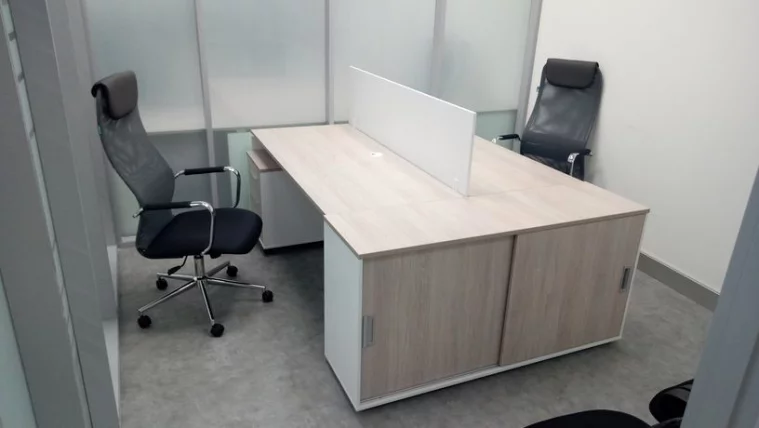 Стол прямой Deka ЛДСП каркас 75.07.16 Дуб Сантана светлый/Белый_5